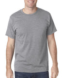 Bayside-5010-Heather Ring Spun Jersey Tee-HEATHER GREY