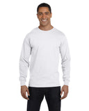 Hanes-5186-Long Sleeve Beefy T-WHITE