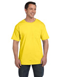 Hanes-5190P-Beefy T With Pocket-YELLOW