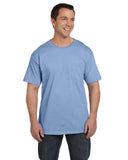 Hanes-5190P-Beefy T With Pocket-LIGHT BLUE
