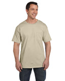 Hanes-5190P-Beefy T With Pocket-SAND