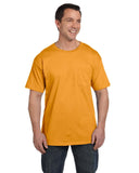 Hanes-5190P-Beefy T With Pocket-GOLD