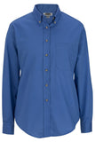 Easy Care Long Sleeve Poplin Shirt-FRENCH BLUE