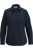 Ladies Essential Broadcloth Shirt Long Sleeve-NAVY