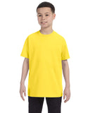 Hanes-54500-Youth Authentic T T Shirt-YELLOW