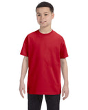 Hanes-54500-Youth Authentic T T Shirt-DEEP RED