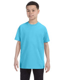 Hanes-54500-Youth Authentic T T Shirt-BLUE HORIZON