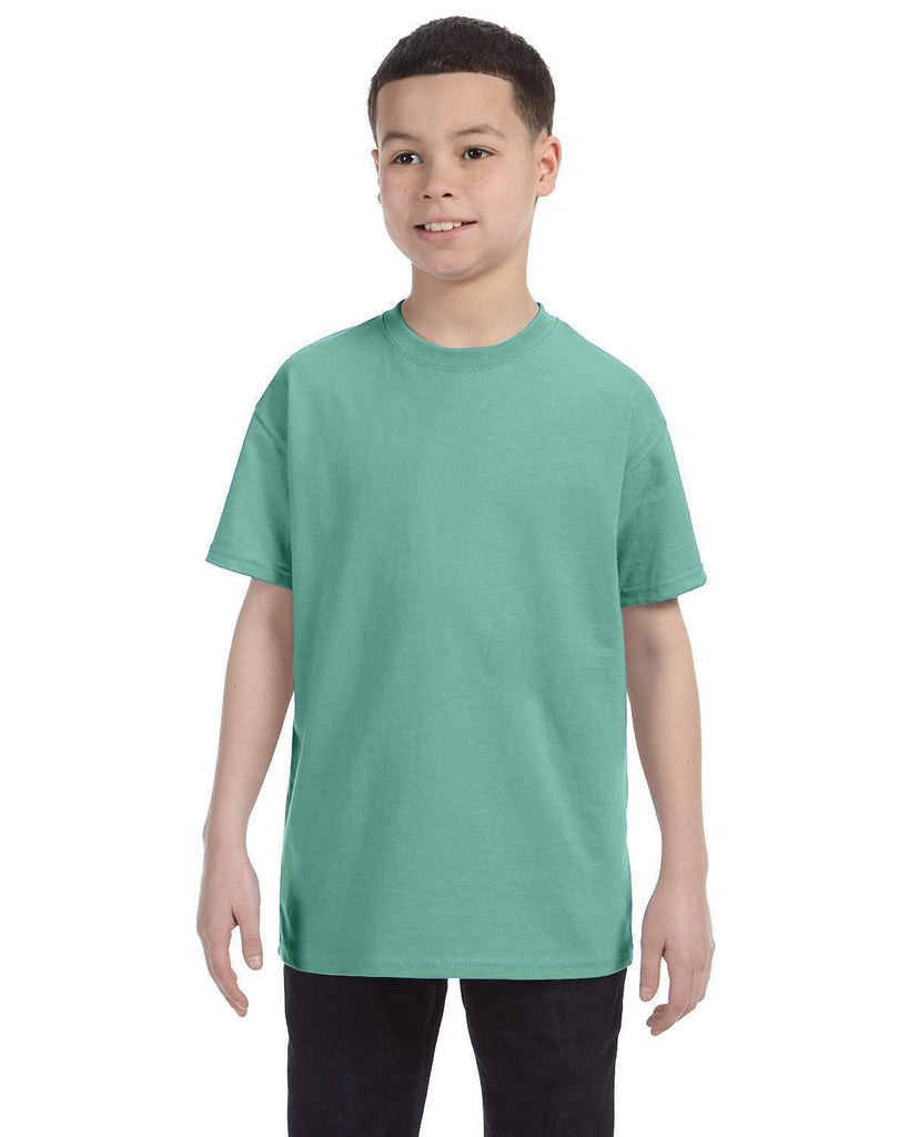 Hanes-54500-Youth Authentic T T Shirt-CLEAN MINT