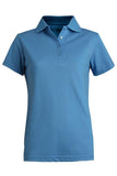 Blended Pique Short Sleeve Polo-MARINA BLUE