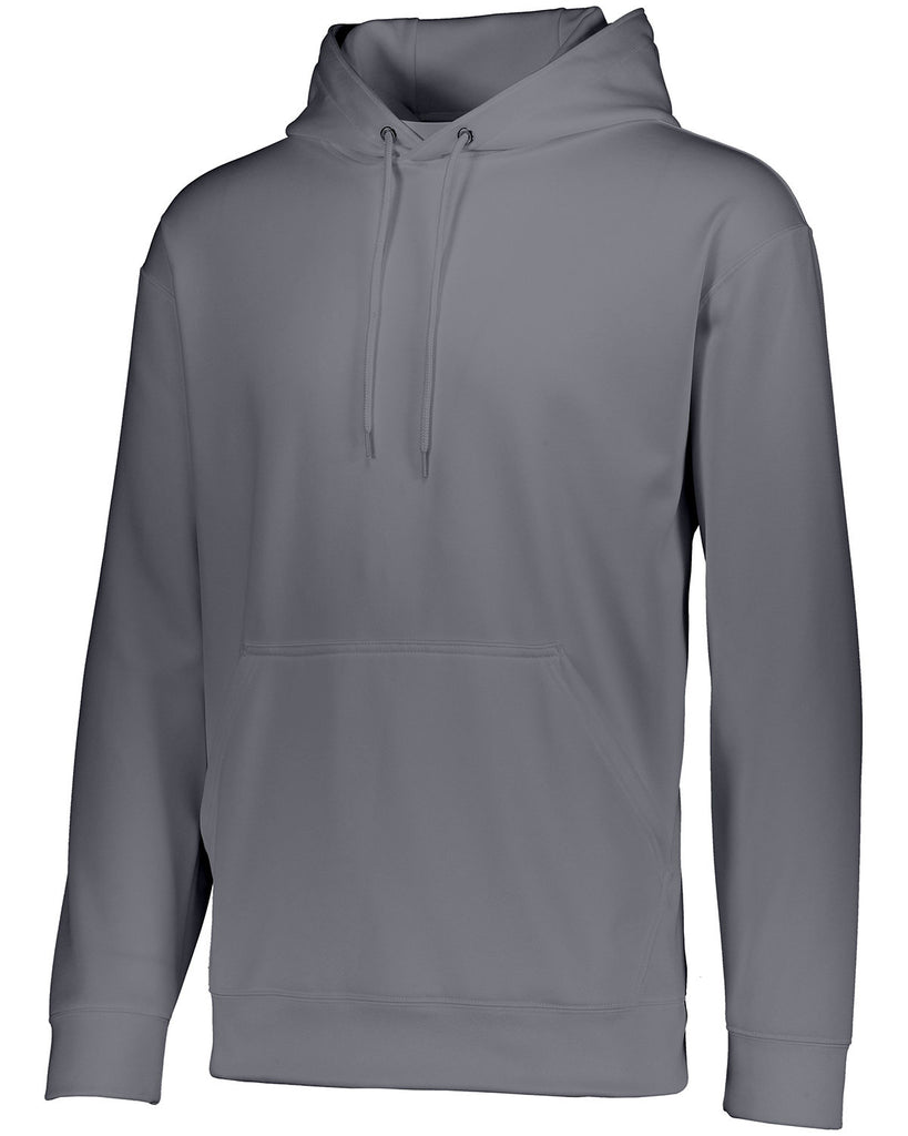 Augusta Sportswear-5505-Wicking Fleece Hooded Sweatshirt-GRAPHITE