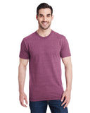 Bayside-5710-Triblend T Shirt-TRI MAROON