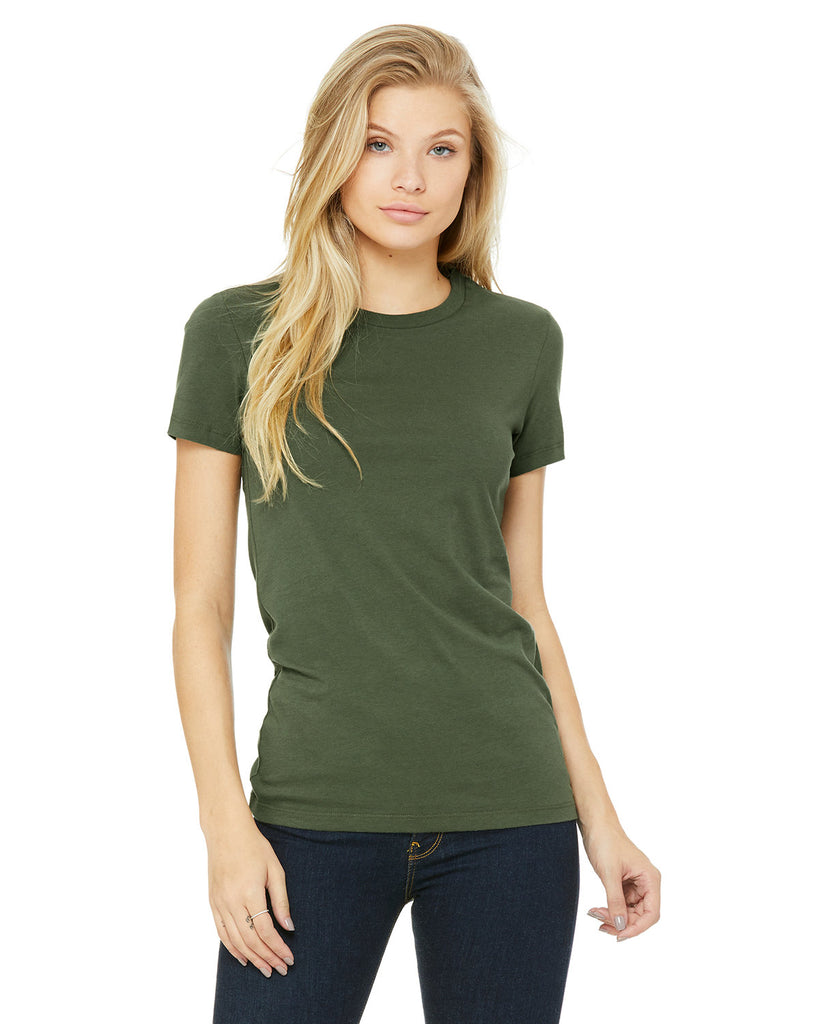 Bella + Canvas-6004-Slim Fit T Shirt-MILITARY GREEN