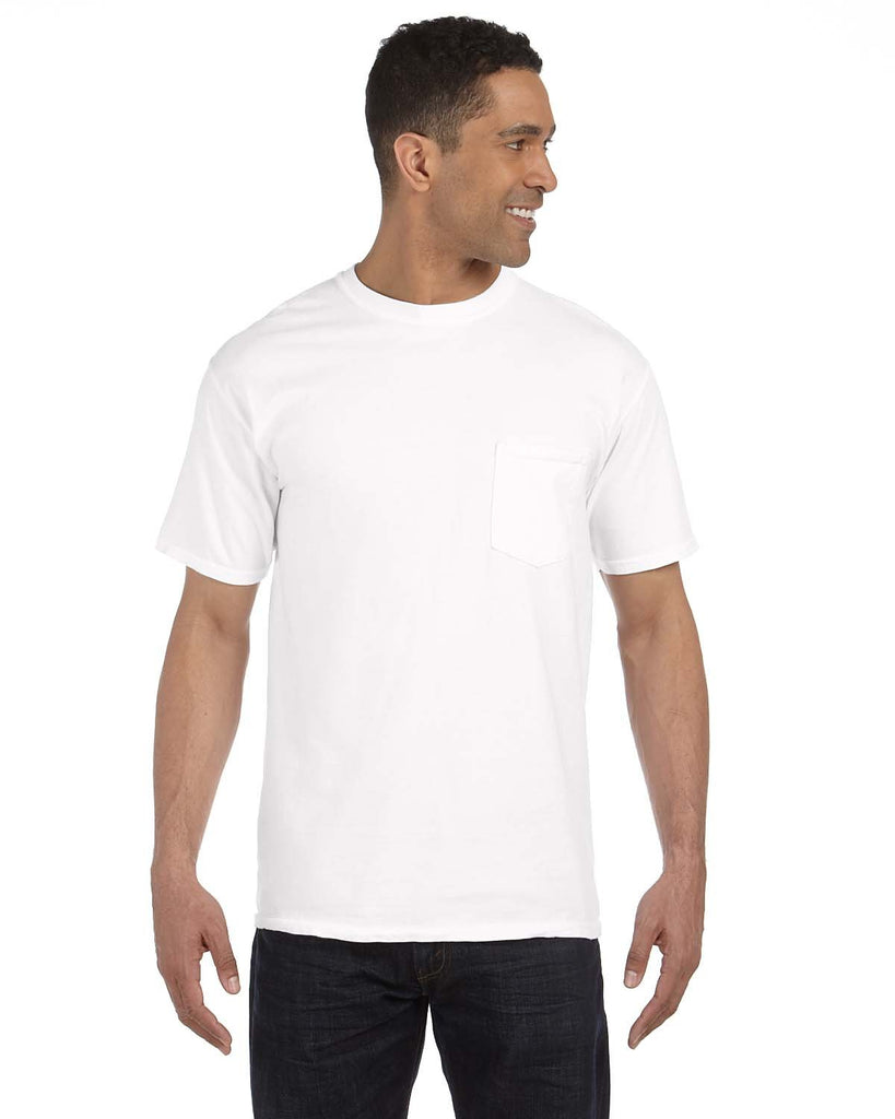 Comfort Colors-6030CC-Heavyweight Pocket T Shirt-WHITE
