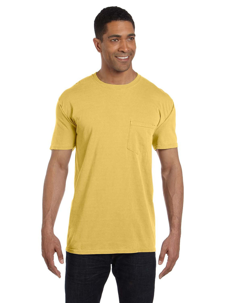 Comfort Colors-6030CC-Heavyweight Pocket T Shirt-MUSTARD