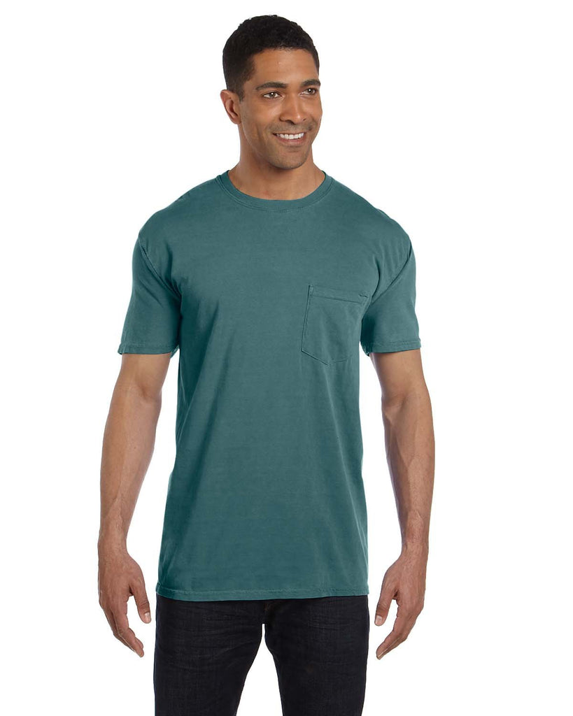 Comfort Colors-6030CC-Heavyweight Pocket T Shirt-EMERALD