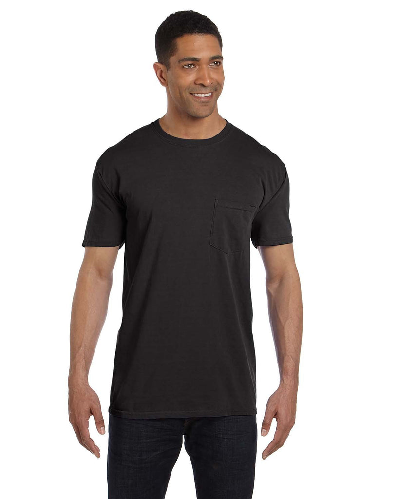 Comfort Colors-6030CC-Heavyweight Pocket T Shirt-BLACK
