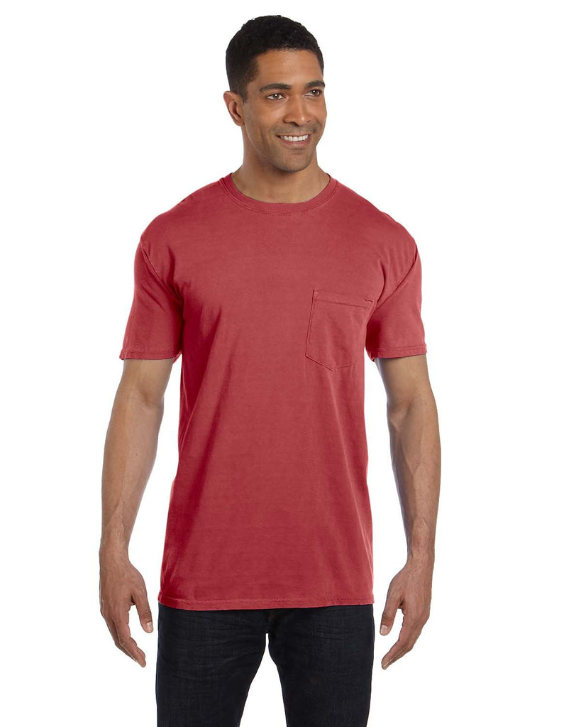 Comfort Colors-6030CC-Heavyweight Pocket T Shirt-BRICK