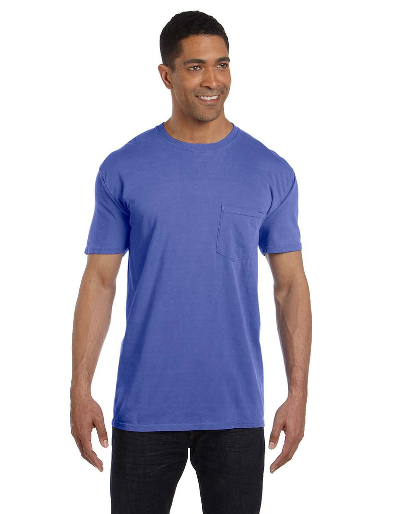 Comfort Colors-6030CC-Heavyweight Pocket T Shirt-PERIWINKLE