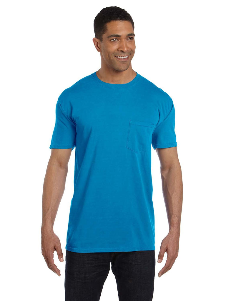 Comfort Colors-6030CC-Heavyweight Pocket T Shirt-SAPPHIRE