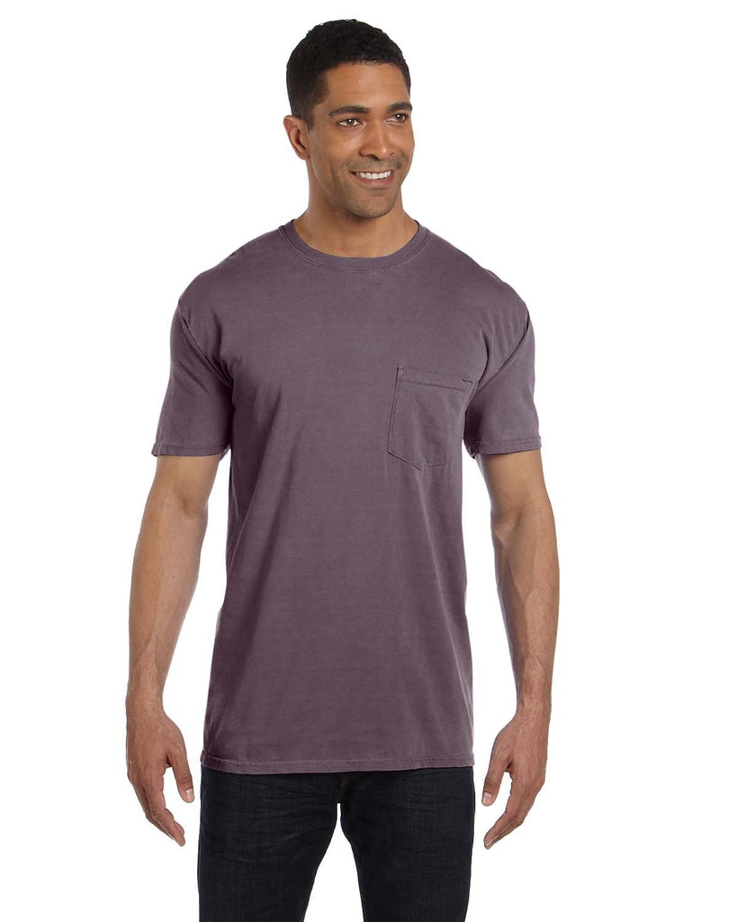 Comfort Colors-6030CC-Heavyweight Pocket T Shirt-WINE
