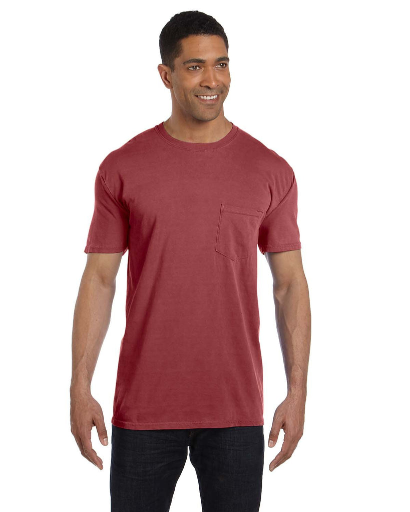 Comfort Colors-6030CC-Heavyweight Pocket T Shirt-CHILI PEPPER