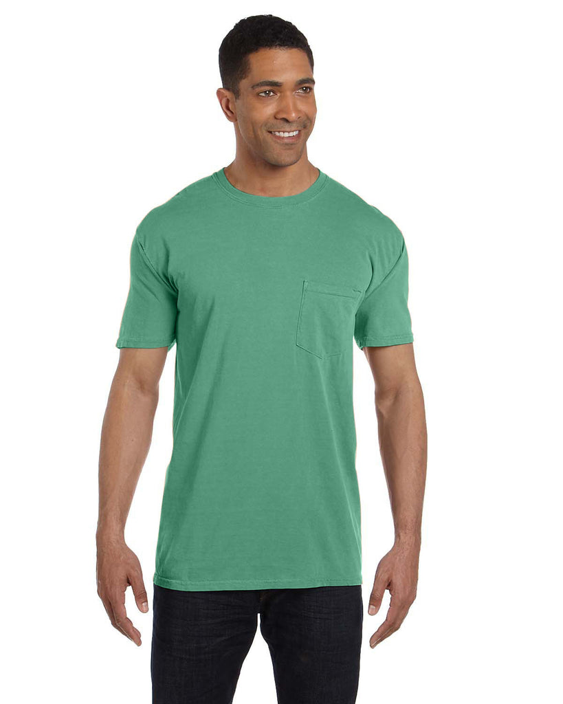 Comfort Colors-6030CC-Heavyweight Pocket T Shirt-ISLAND GREEN