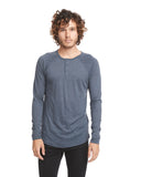 Next Level Apparel-6072-Triblend Long Sleeve Henley-VINTAGE NAVY