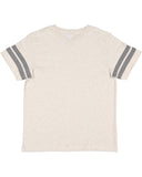 LAT-6137-Football Fine Jersey T Shirt-NAT HTH/ GRAN HT