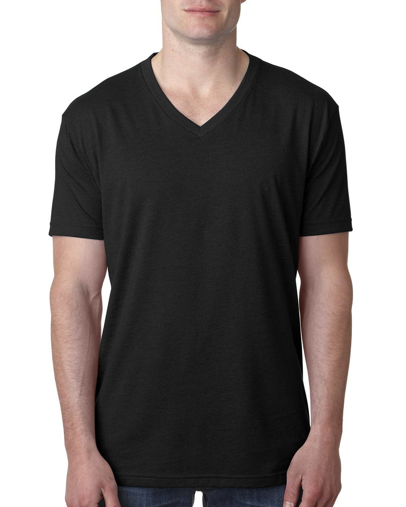 Next Level Apparel-6240-Cvc V Neck T Shirt-BLACK