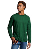 Russell Athletic-64LTTM-Essential Performance Long Sleeve T Shirt-DARK GREEN