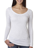Next Level Apparel-6731-Triblend Long Sleeve Scoop-HEATHER WHITE
