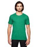 Anvil-6750-Adult Triblend T-Shirt-HEATHER GREEN