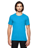 Anvil-6750-Adult Triblend T-Shirt-HTH CARIB BLUE