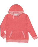 LAT-6779-Harborside Melange French Terry Hooded Sweatshirt-RED MELANGE