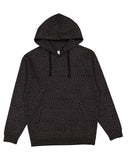 LAT-6926-Pullover Fleece Hoodie-BLACK LEOPARD