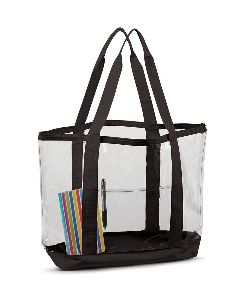 Liberty Bags-7009-Large Clear Tote-BLACK