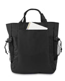 Liberty Bags-7291-Backpack Tote-BLACK/ BLACK