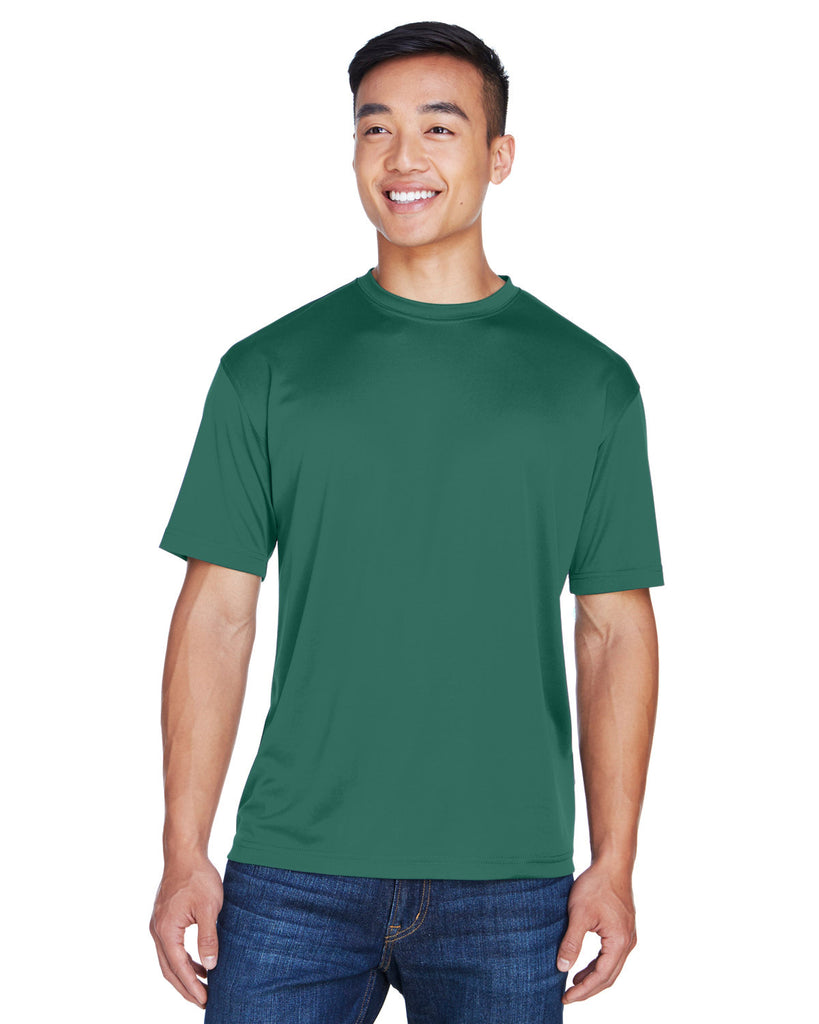 UltraClub-8400-Cool & Dry Sport T Shirt-FOREST GREEN