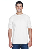 UltraClub-8420-Cool & Dry Sport Performance Interlock▀T Shirt-WHITE