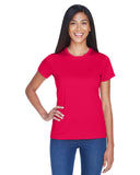 UltraClub-8420L-Cool & Dry Sport Performance Interlock▀T Shirt-RED