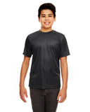 UltraClub-8420Y-Youth Cool & Dry Sport Performance Interlock▀T Shirt-BLACK