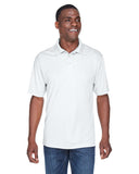 UltraClub-8425-Cool & Dry Sport Performance▀Interlock Polo-WHITE