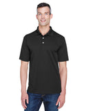 UltraClub-8445-Cool & Dry Stain Release Performance Polo-BLACK