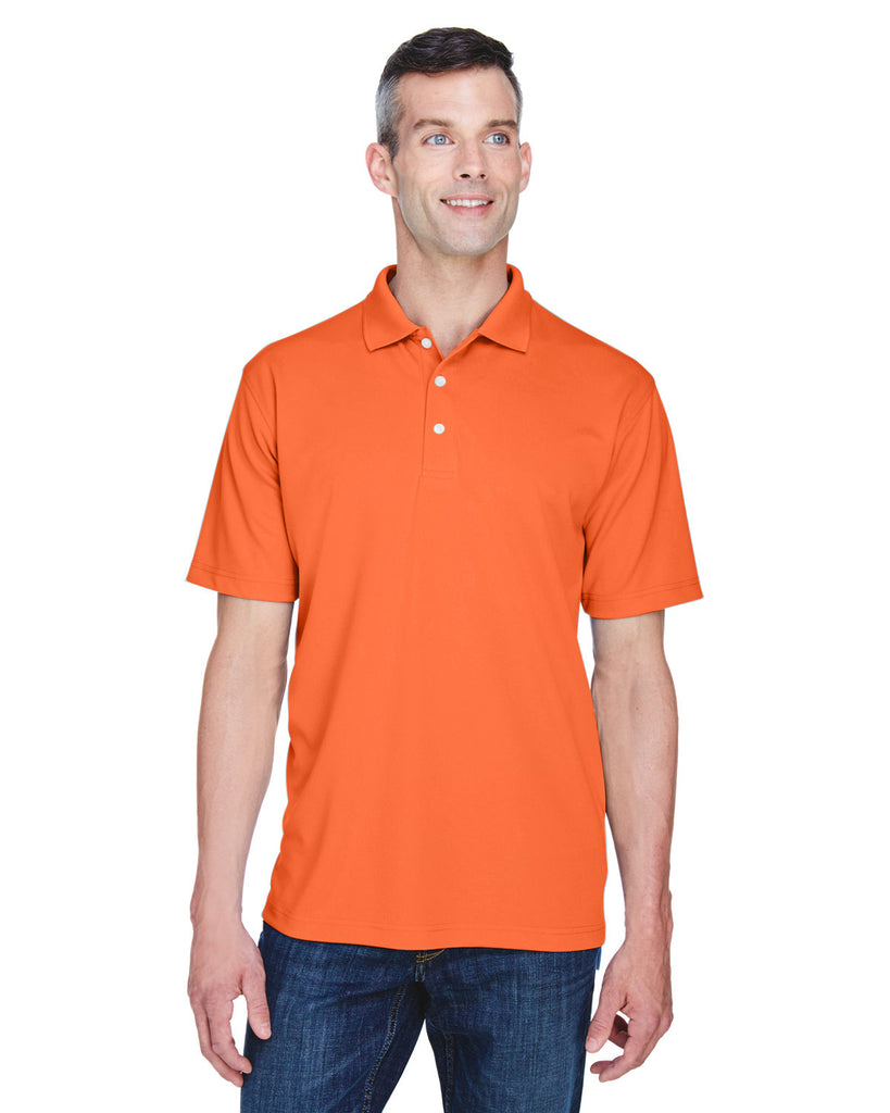 UltraClub-8445-Cool & Dry Stain Release Performance Polo-ORANGE