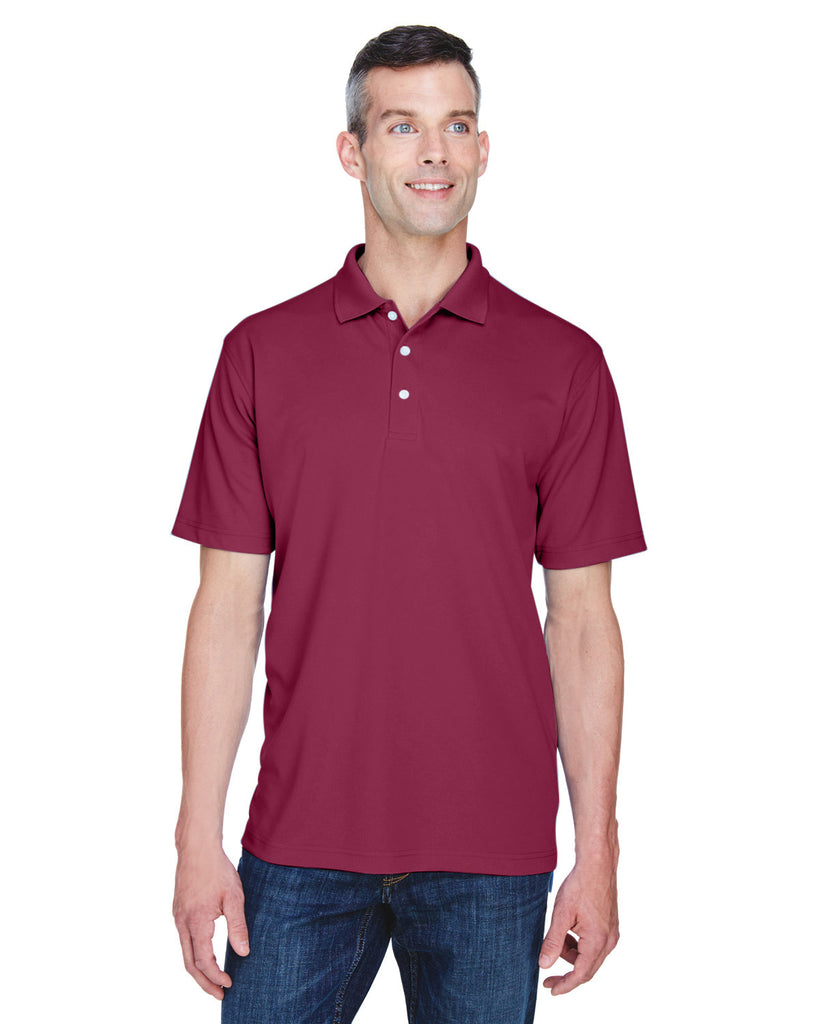 UltraClub-8445-Cool & Dry Stain Release Performance Polo-MAROON