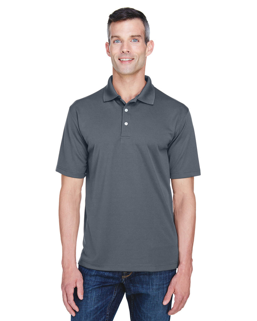 UltraClub-8445-Cool & Dry Stain Release Performance Polo-CHARCOAL