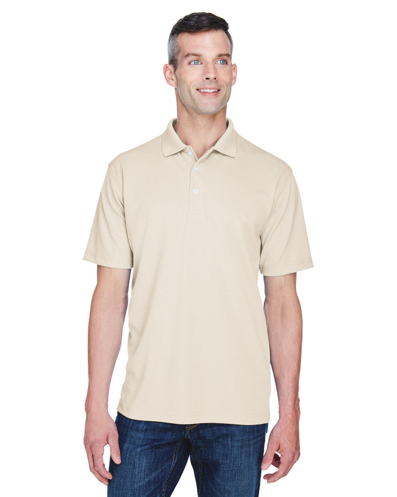 UltraClub-8445-Cool & Dry Stain Release Performance Polo-STONE