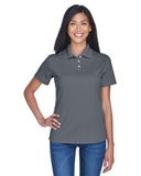 UltraClub-8445L-Cool & Dry Stain Release Performance Polo-CHARCOAL