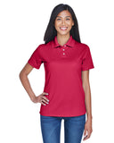 UltraClub-8445L-Cool & Dry Stain Release Performance Polo-CARDINAL
