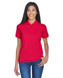 UltraClub-8530-Classic Piqu? Polo-RED